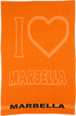 toalla de playa I love marbella